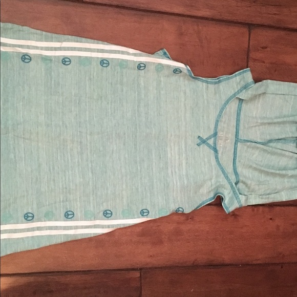 Blue tank top with hood - Picture 2 of 7